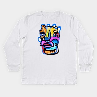 face Kids Long Sleeve T-Shirt